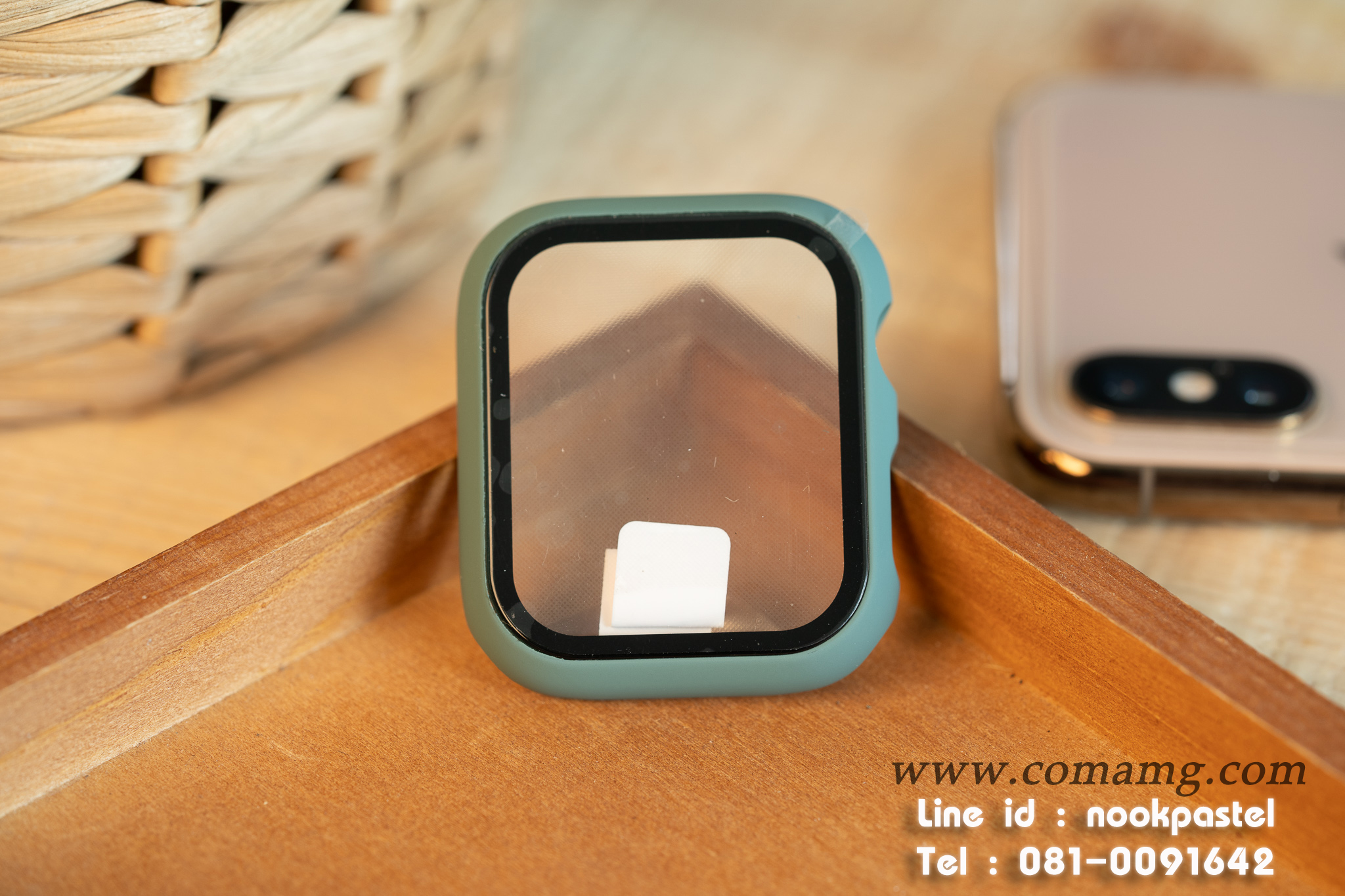 เคสฟิลม์กระจก คลุมรอบตัวคลุมรอบตัว360องศา สำหรับapple watch(ลิงค์2)