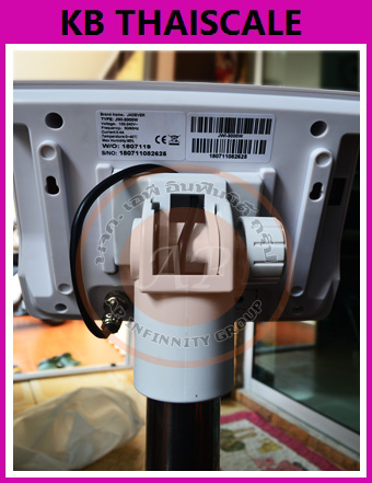ตาชั่งตั้งพื้น100กิโลกรัม เครื่องชั่งวางพื้น100kg เครื่องชั่ง100กิโลกรัม เครื่องชั่งน้ำหนัก100kg ละเอียด 0.005kg ยี่ห้อ JADEVER รุ่น JWI-3000W ขนาดแท่น 50*60cm.