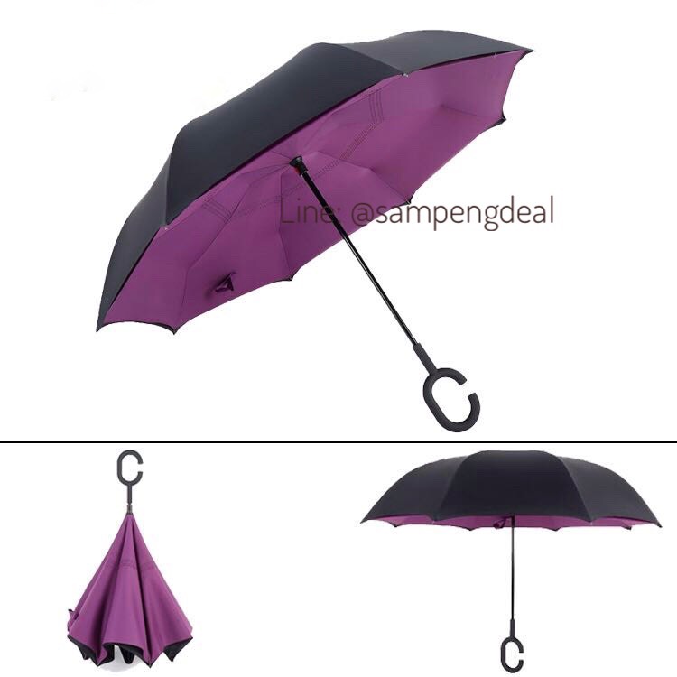 ร่มกลับด้าน ร่มกลับหัว Inverted umbrella Reverse umbrella