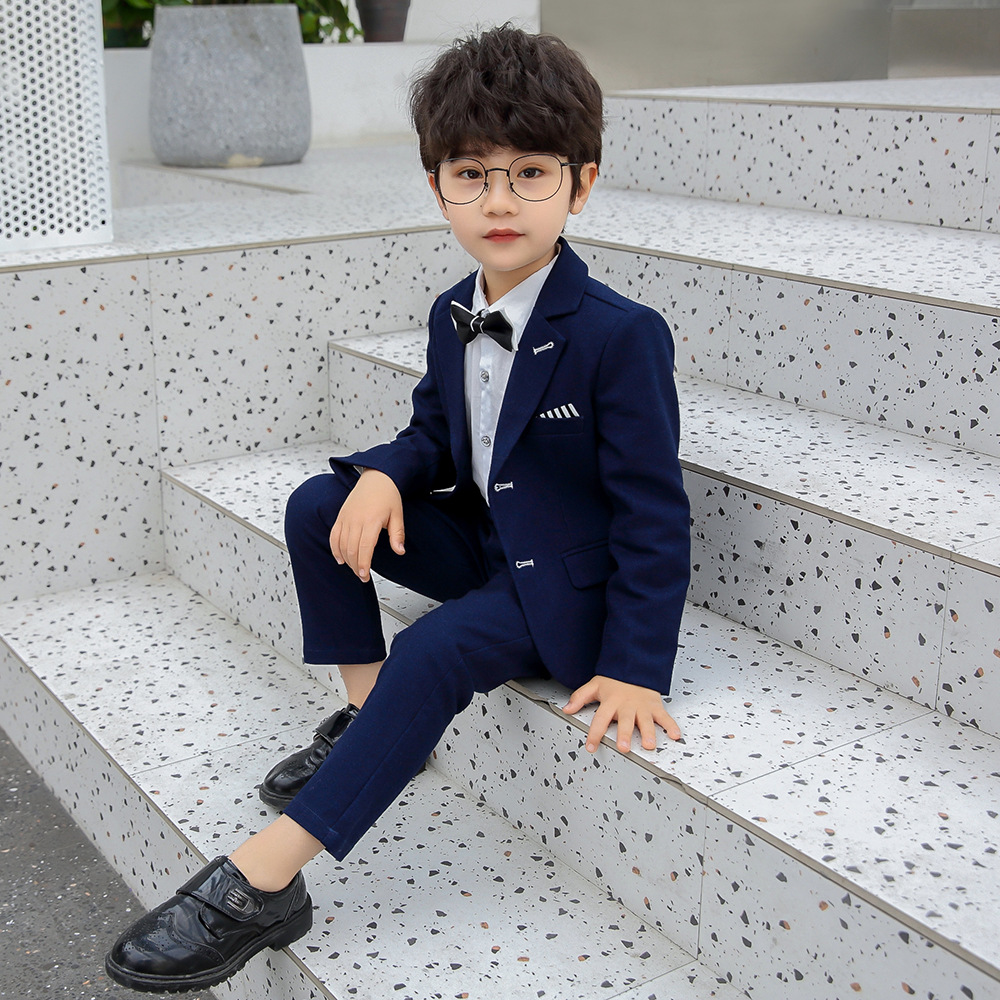 Bset0122- ชุดออกงานเด็กชาย ชุดสูทเด็กชายทรงสวย เนื้อผ้าสวยใส่สบาย เทห์มีสไตล์ ขนาดชุด +ดูเพิ่ม ในรายละเอียด