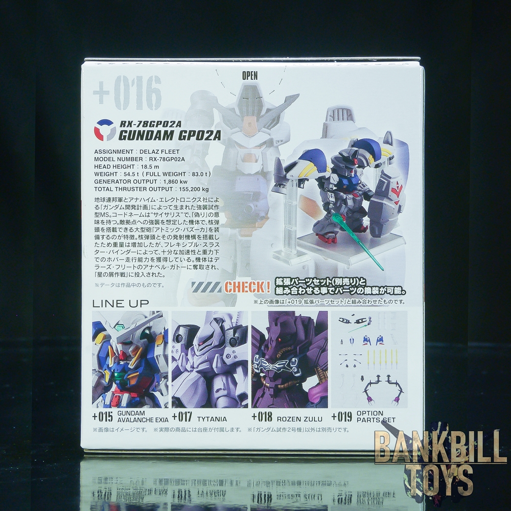 กันดั้ม Bandai Candy Toy FW Gundam Converge #Plus 04 No.+016 RX-78GP02A Gundam "Physalis"