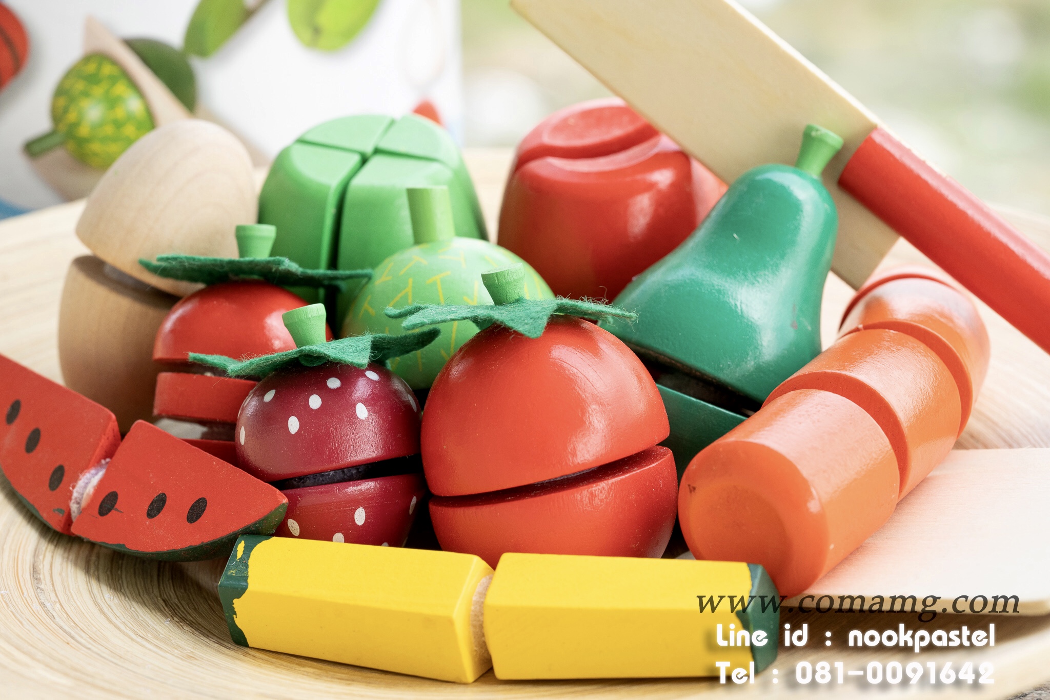 ผลไม้ผ่าซีก (รุ่นถัง)