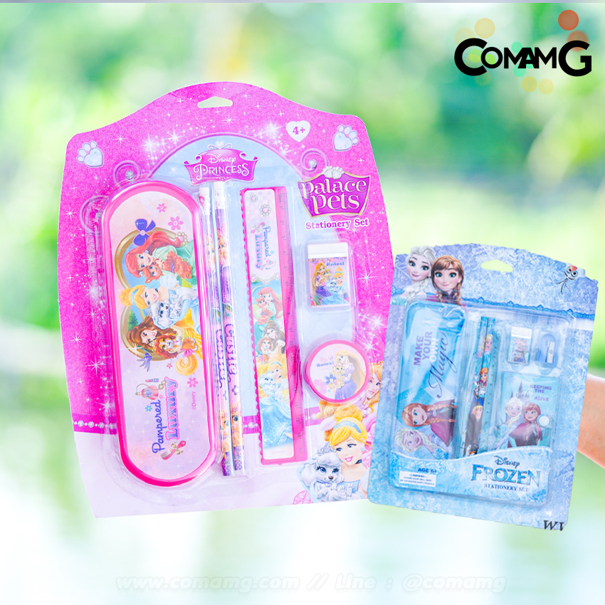 ชุดเครื่องเขียนเอลซ่า&อันนา เจ้าหญิงดิสนีย์ (Forzen+Disney) พร้อมส่ง