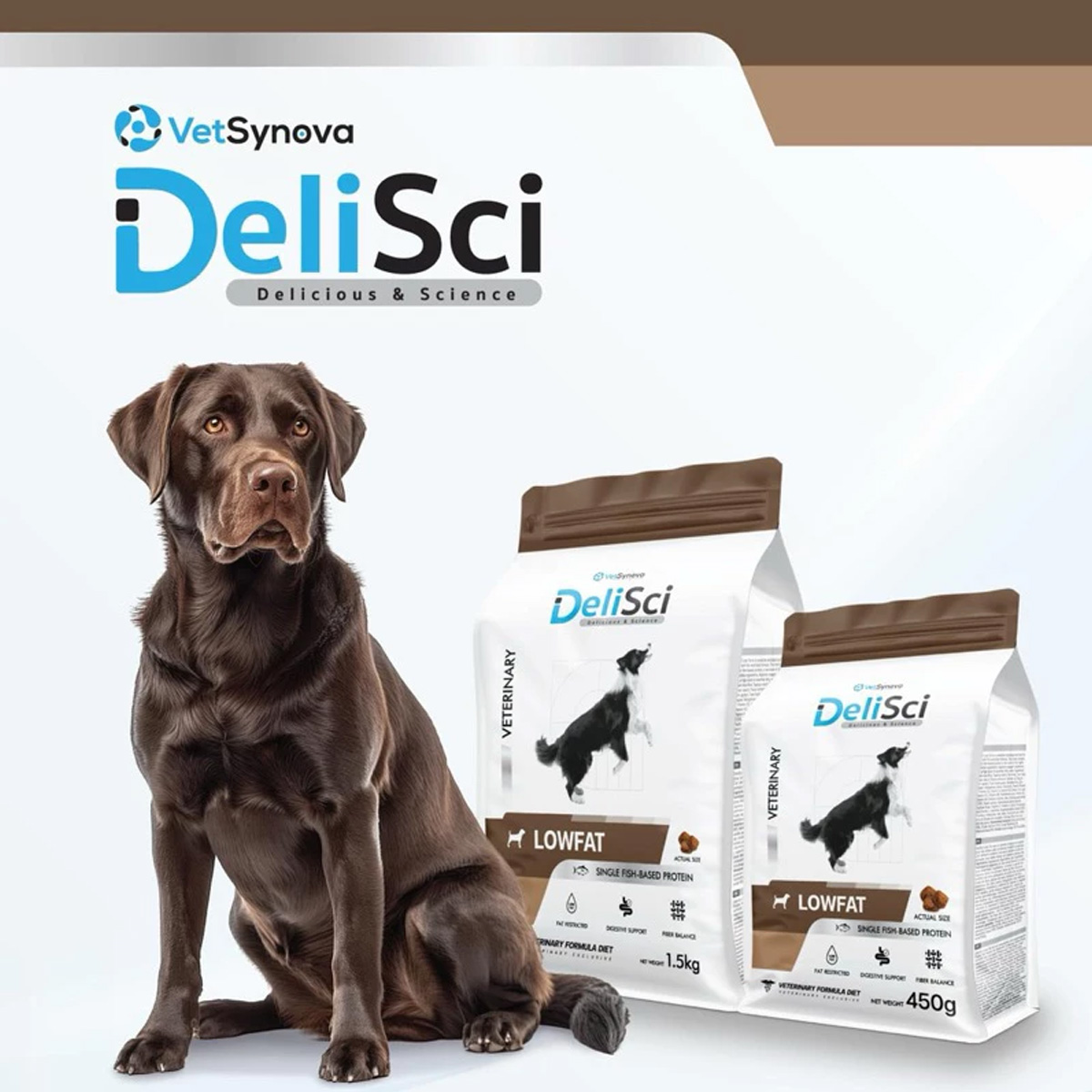 Delisci Low fat แบบเม็ด อาหารไขมันต่ำ สำหรับสุนัขที่มีปัญหาในการย่อยไขมัน ขนาด 1.5kg