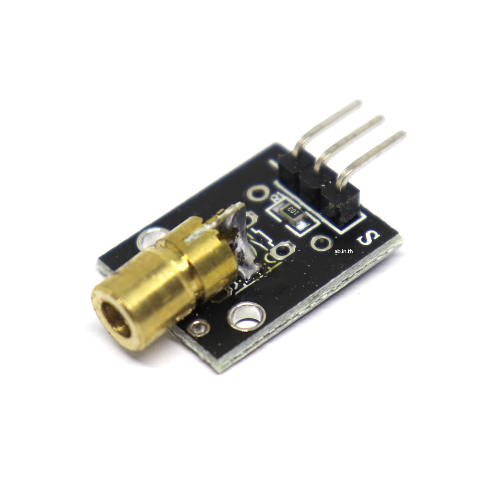 KY-008 โมดูลแสงเลเซอร์สีแดง Laser Head Transmitter Sensor Module for Arduino