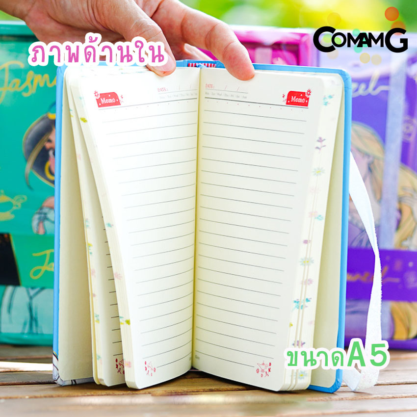 สมุดโน๊ตปกแข็ง ขนาดA5/A6 ลายการ์ตูนเจ้าหญิง/Avengers ชุดสมุดบันทึก สมุดNoteลายการ์ตูน พร้อมส่ง