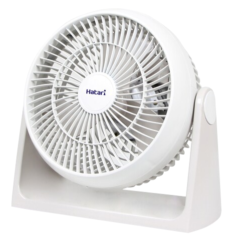 HATARI พัดลมทรงกลม 8 นิ้ว สีขาว HT-PS20M1