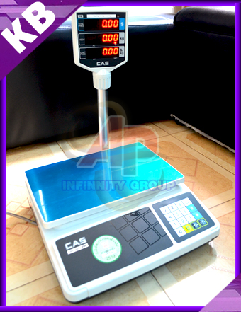 ตาชั่งคำนวณราคา30กิโลกรัม เครื่องชั่งแสดงคำนวณราคา30kg ตาชั่ง30กิโล เครื่องชั่งน้ำหนักชั่ง30kg ความละเอียด10g ยี่ห้อ CAS PR-P-30 ขนาดแท่นชั่ง 32.4X20.3cm.-พร้อมใบตรวจรับรองจากสำนักงานกลางชั่งตวงวัด