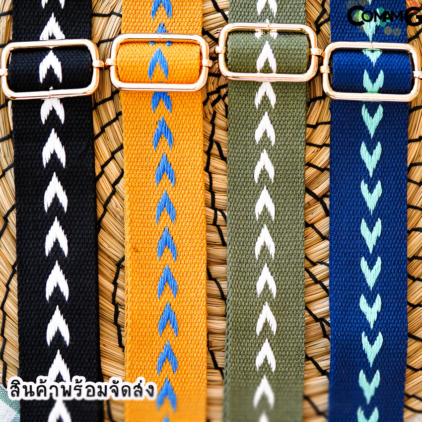 สายกระเป๋า สายผ้า สายกระเป๋าผ้า ลายหัวใจ สินค้าพร้อมส่ง