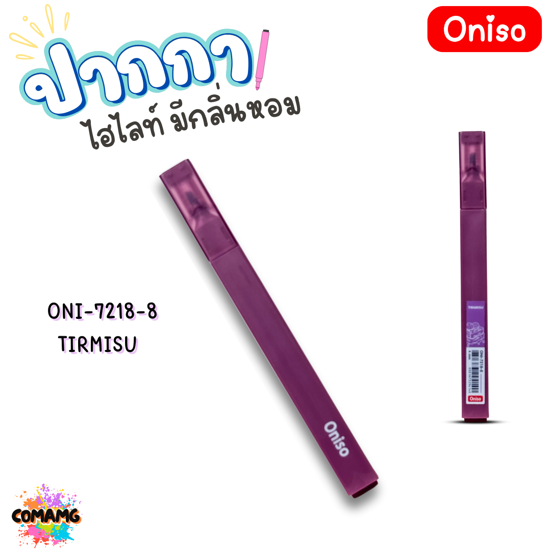 Oniso ปากกาไอไลท์ มีกลิ่นหอม 1ชุด มี 6สี Flower Set / Bakery Set ออกบิลได้ พร้อมส่ง