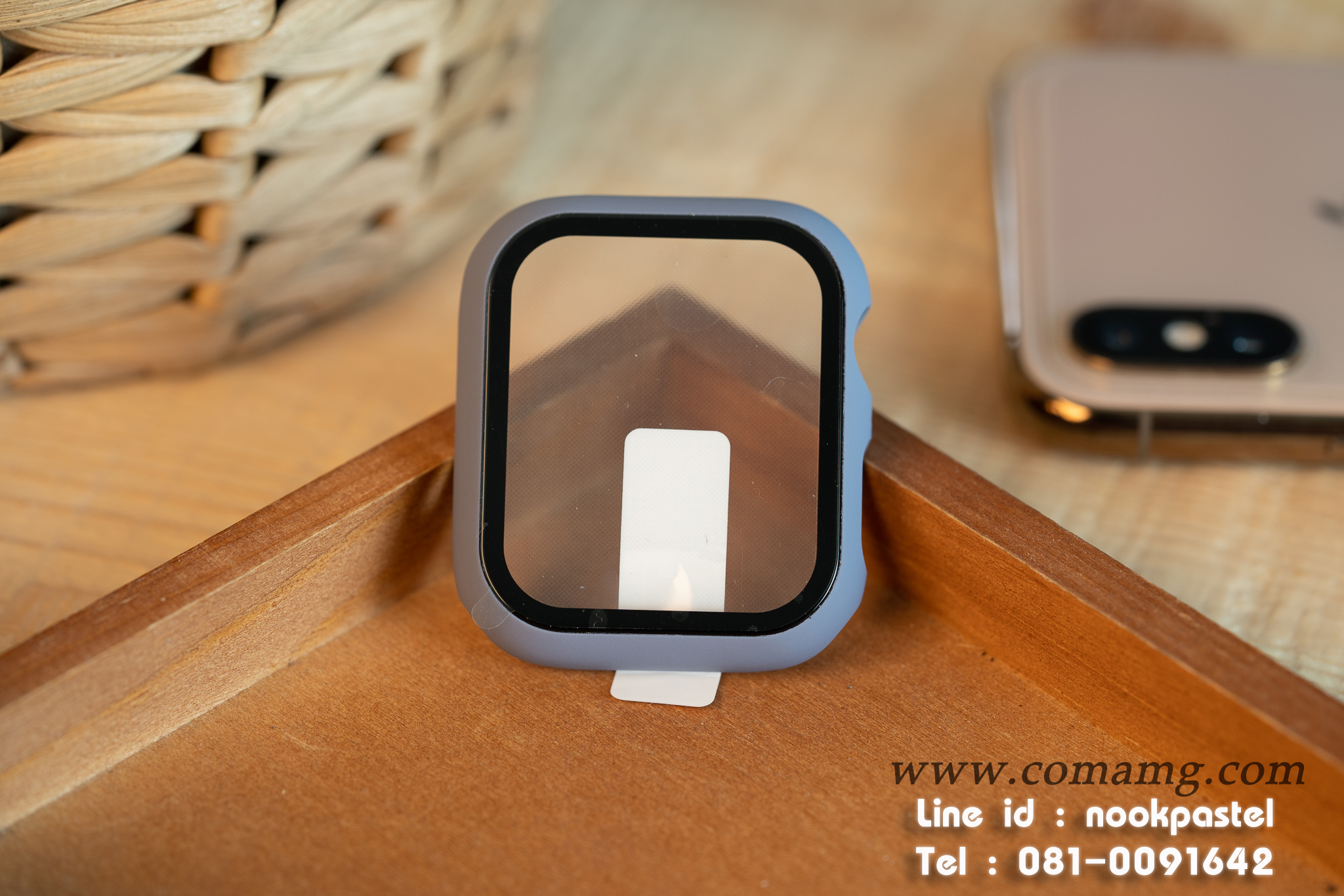 เคสฟิลม์กระจก คลุมรอบตัวคลุมรอบตัว360องศา สำหรับapple watch(ลิงค์2)