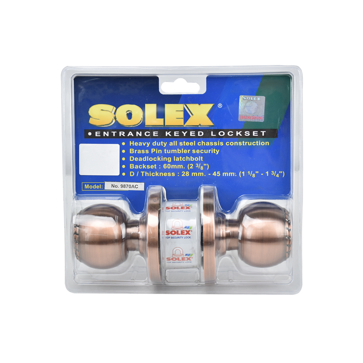 SOLEX ลูกบิด (แผง) 9870 AC