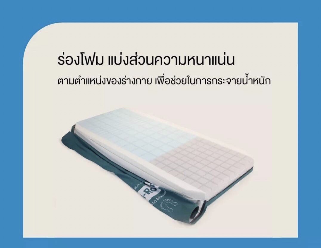 ที่นอนโฟมป้องกันแผลกดทับ แบรนด์ Hill-Rom รุ่น NP100 ผลิตภัณฑ์ Hill-Rom แบรนด์จากประเทศสหรัฐอเมริกา (USA) สินค้ารับประกันชั้นโฟม 5 ปี