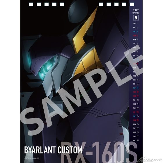 <Preorderถึง 28/5/2021>เปิดรับPreorder มัดจำ 300บาท Gundam Mechanical Calendar 2022 UC NexT 0100 ปฏิทิน