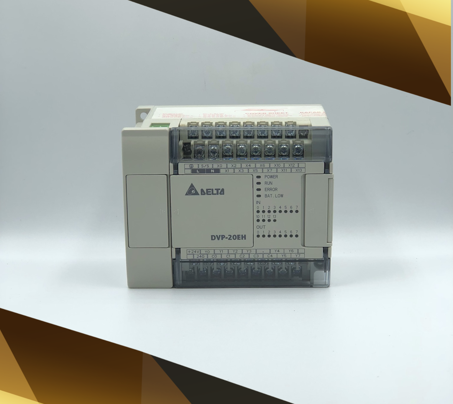 Delta PLC DVP20EH00R3 12DI/8DO DC24V/5mA 220VAC Power-in (Relay)