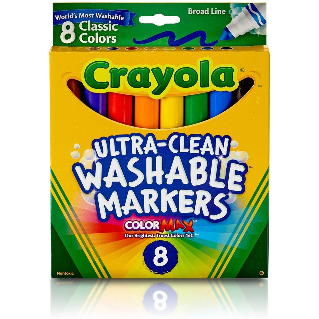 สีเมจิก Crayola Ultra Clean Washable Markers สีล้างออกได้