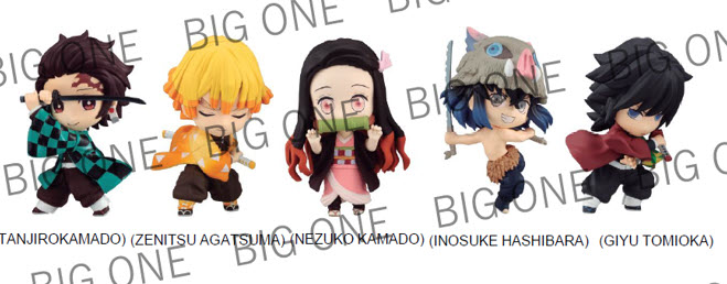 <Preorderภึง21/6/2021>เปิดรับPreorder มัดจำ200 บาท CHIBI MASTERS DEMON SLAYER ครบ 5แบบ