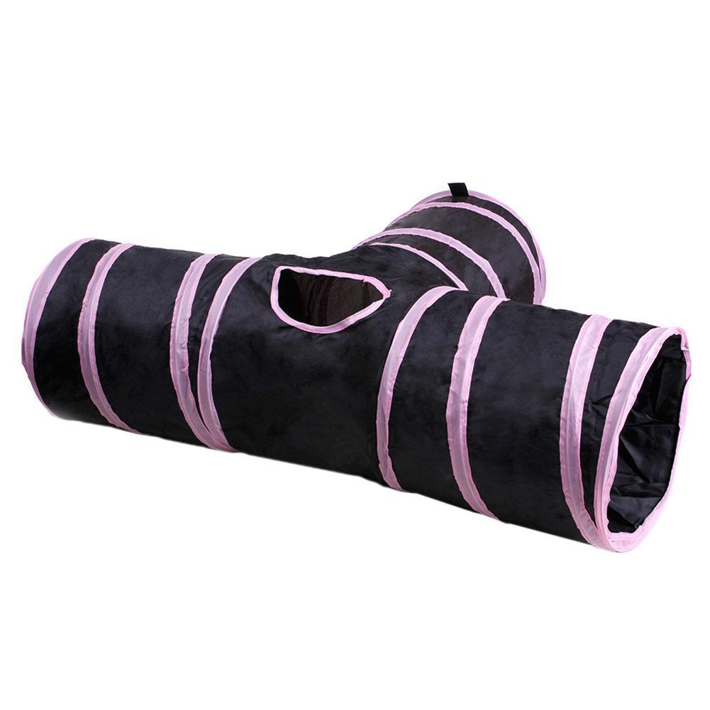 อุโมงค์แมวเล่นของเล่นสำหรับสัตว์เลี้ยง อุโมงค์แมว3ทาง