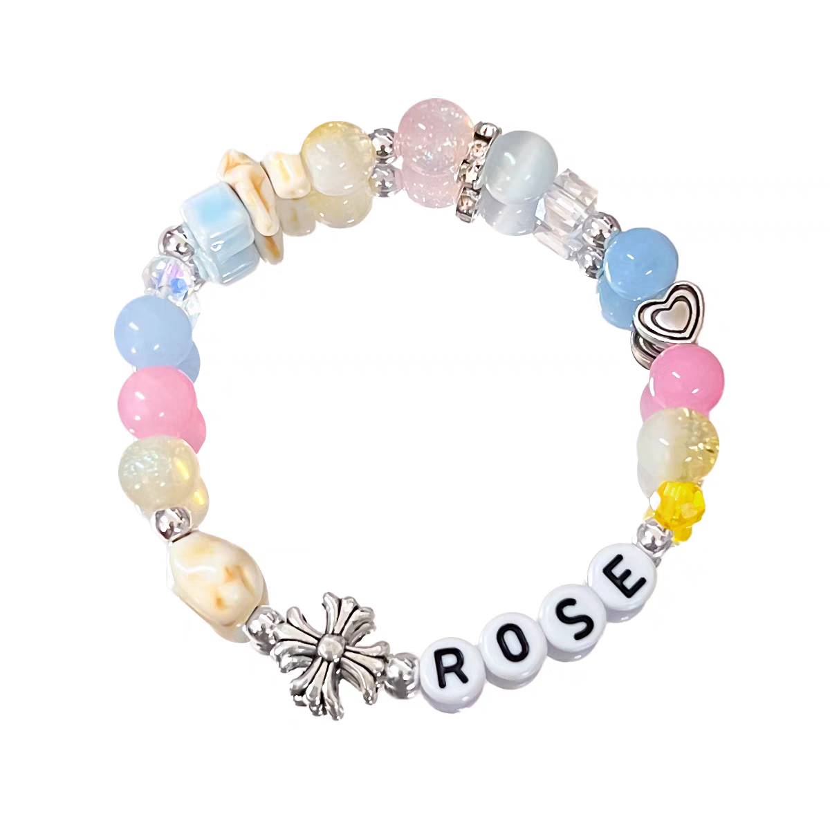 สร้อยข้อมือ สร้อยลูกปัดคาแรคเตอร์ : ROSE
