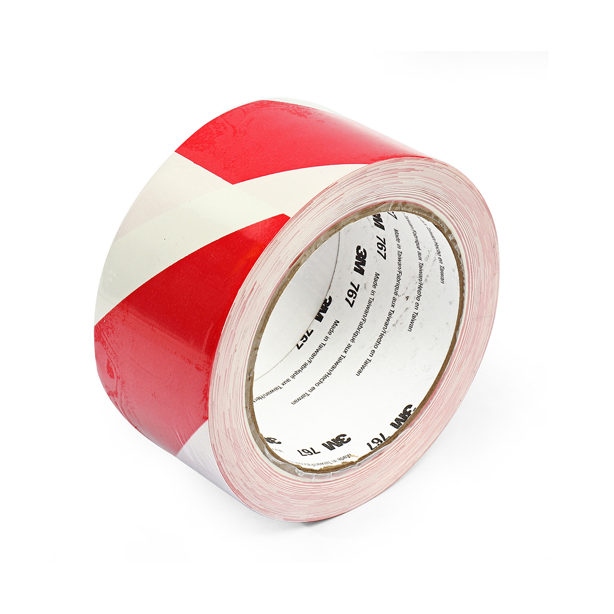 3M เทปตีเส้นไวนิล T76 2"x36 แดง-ขาว