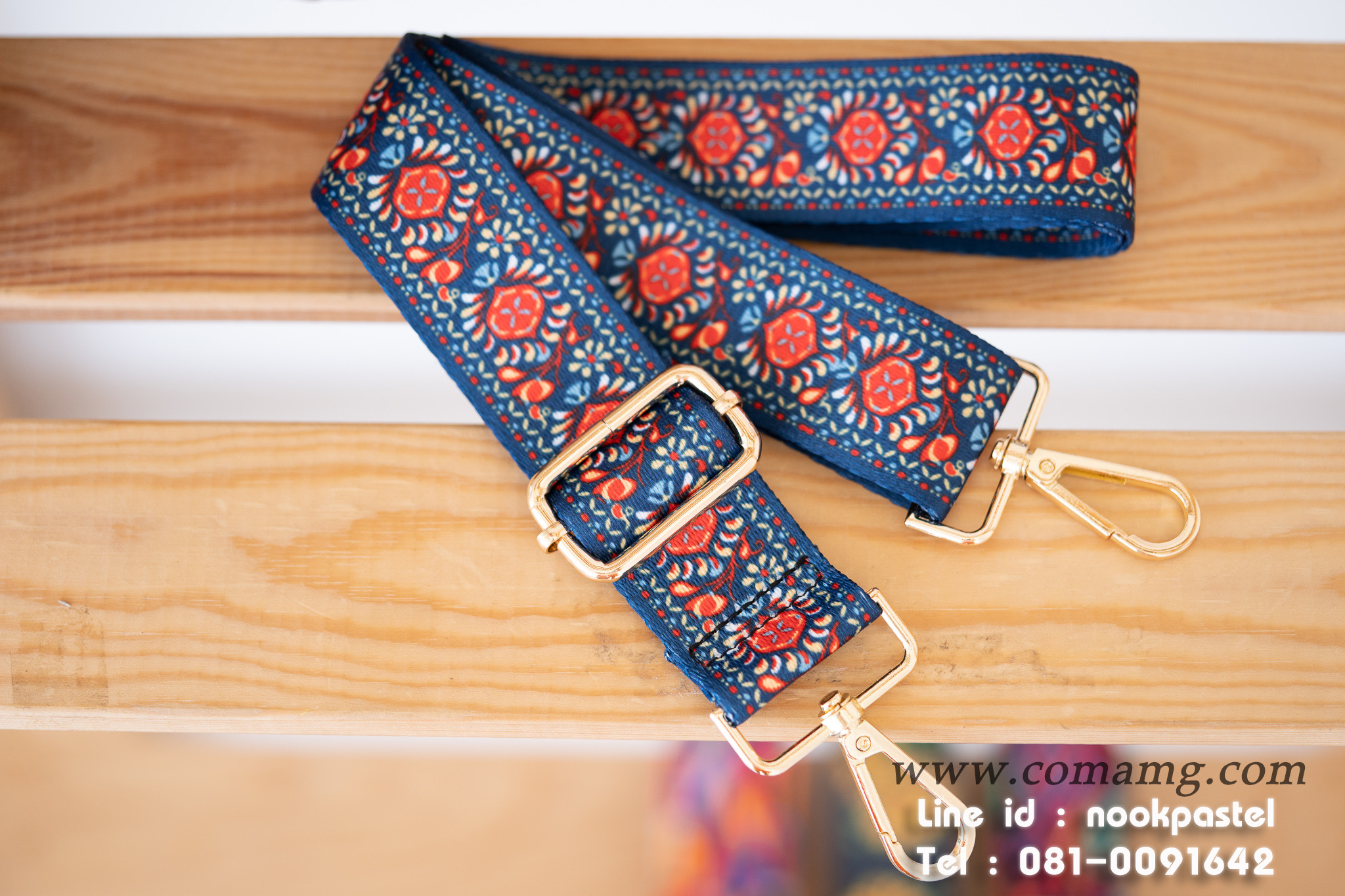 สายกระเป๋า สายผ้าลายแฟชั่น