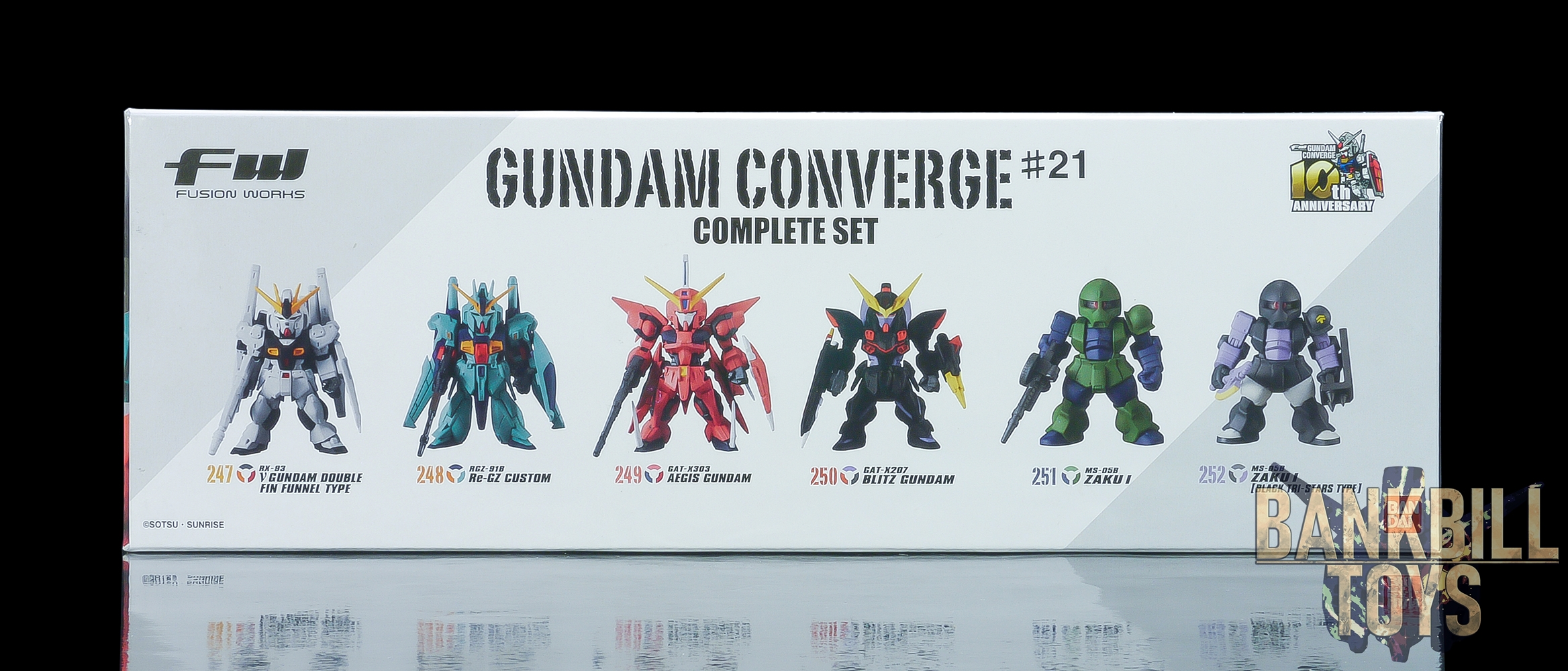กันดั้ม Bandai Candy Toy FW Gundam Converge #21 Complete Set Box [6 Packs]