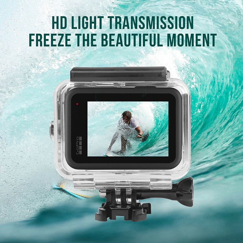 GoPro 11 / 10 / 9 Housing case + Red Filter เคสกันน้ำ + ฟิลเตอร์ + Floating Bar Black