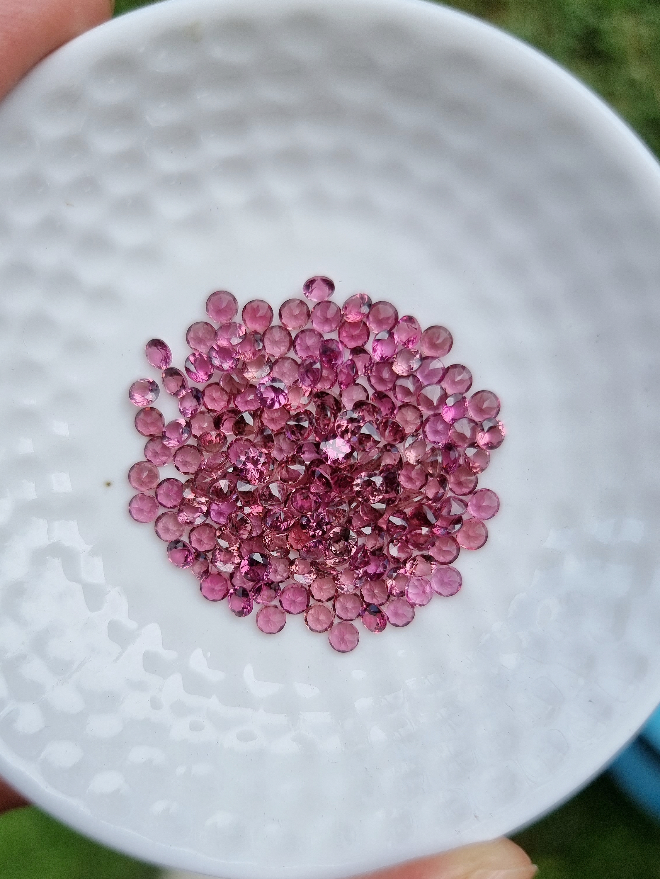 พิ้งค์ทัวมาลีนกลม 3.0มม. 1 กะรัต