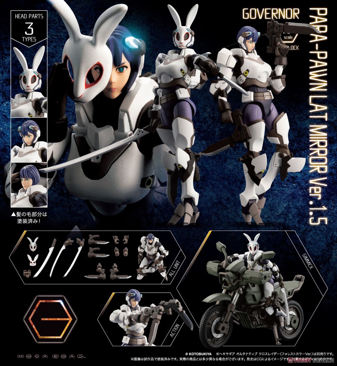 เปิดรับPreorder มัดจำ 200 บาท Governor Para-Pawn LAT Mirror Ver.1.5 (Plastic model)