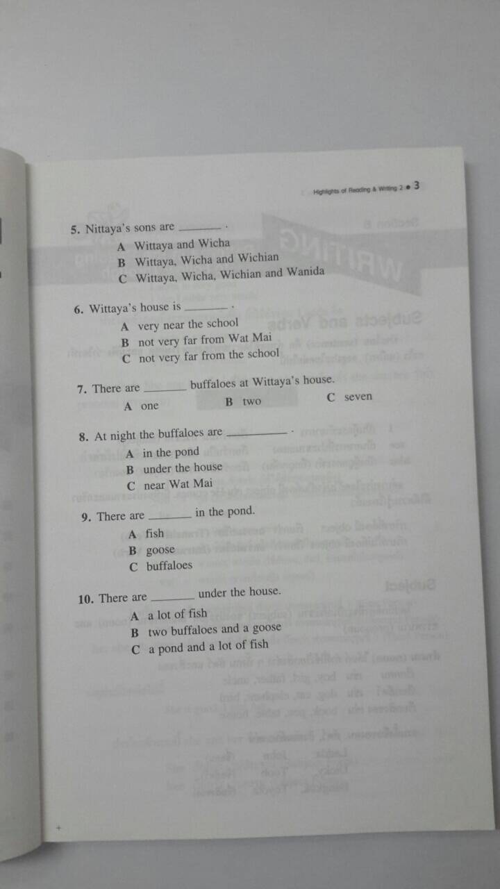 หนังสือ Highlights of Reading and Writing 2 (ภาษาอังกฤษการอ่านและการเขียน อ 022ก)โดยเลิศ เกษรคำ และสวัสดิ์ สุวรรณอักษร สนพ.วพ