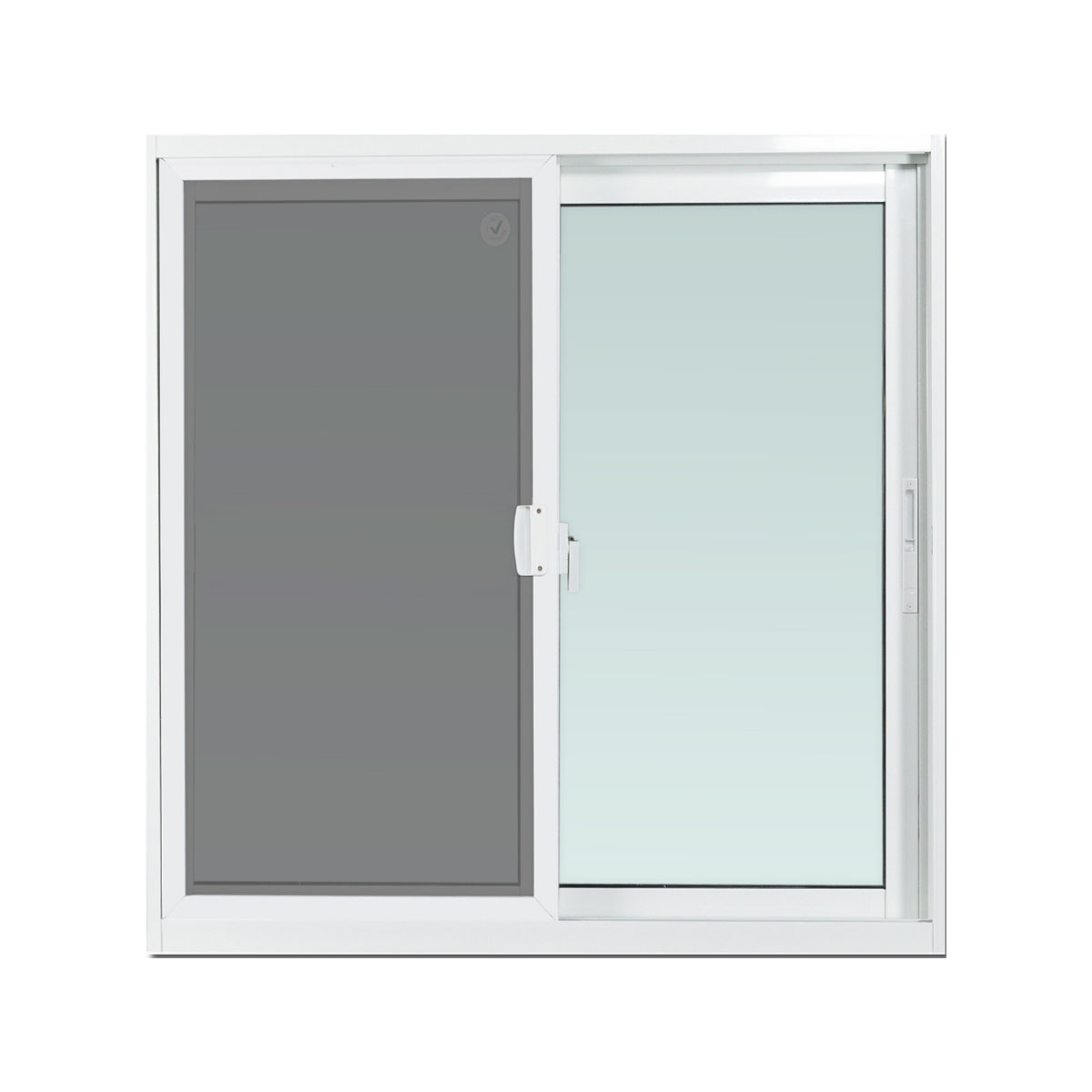 WindowAsia หน้าต่างอลูมิเนียม SS มุ้ง สีขาว 100x100 Super ECO