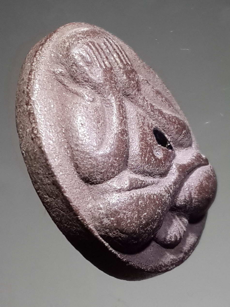 รหัสสินค้า พระปิดตา ทั่วไป 159 พระปิดตาเนื้อผงฝังนิล วัดวิมลนิวาส จังหวัดร้อยเอ็ด