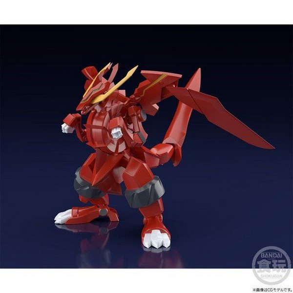 เปิดรับPreorder มัดจำ 500 บาท P-bandai Super MiniPla Gear Fighter Dendoh Full Armor Dendoh Optional Pats & Gatling Bore & Dragon Flare Assetโมเดลประกอบ