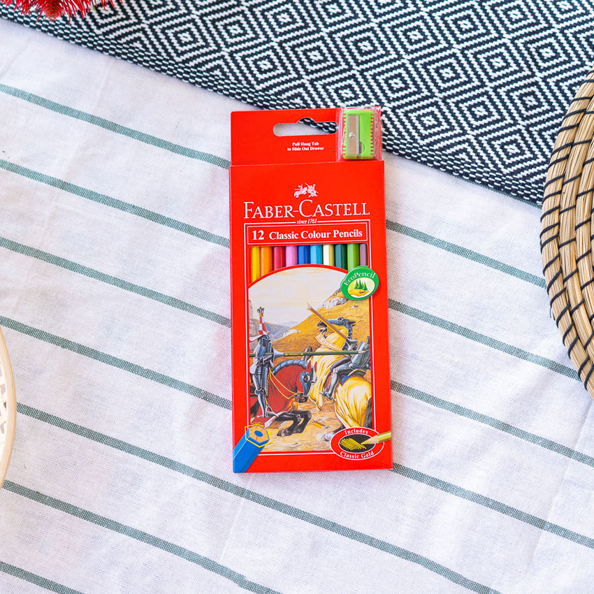 Faber Castell สีไม้อัศวิน กล่องกระดาษ/กล่องเหล็ก รุ่น 12สี 24สี 36สี 48สี