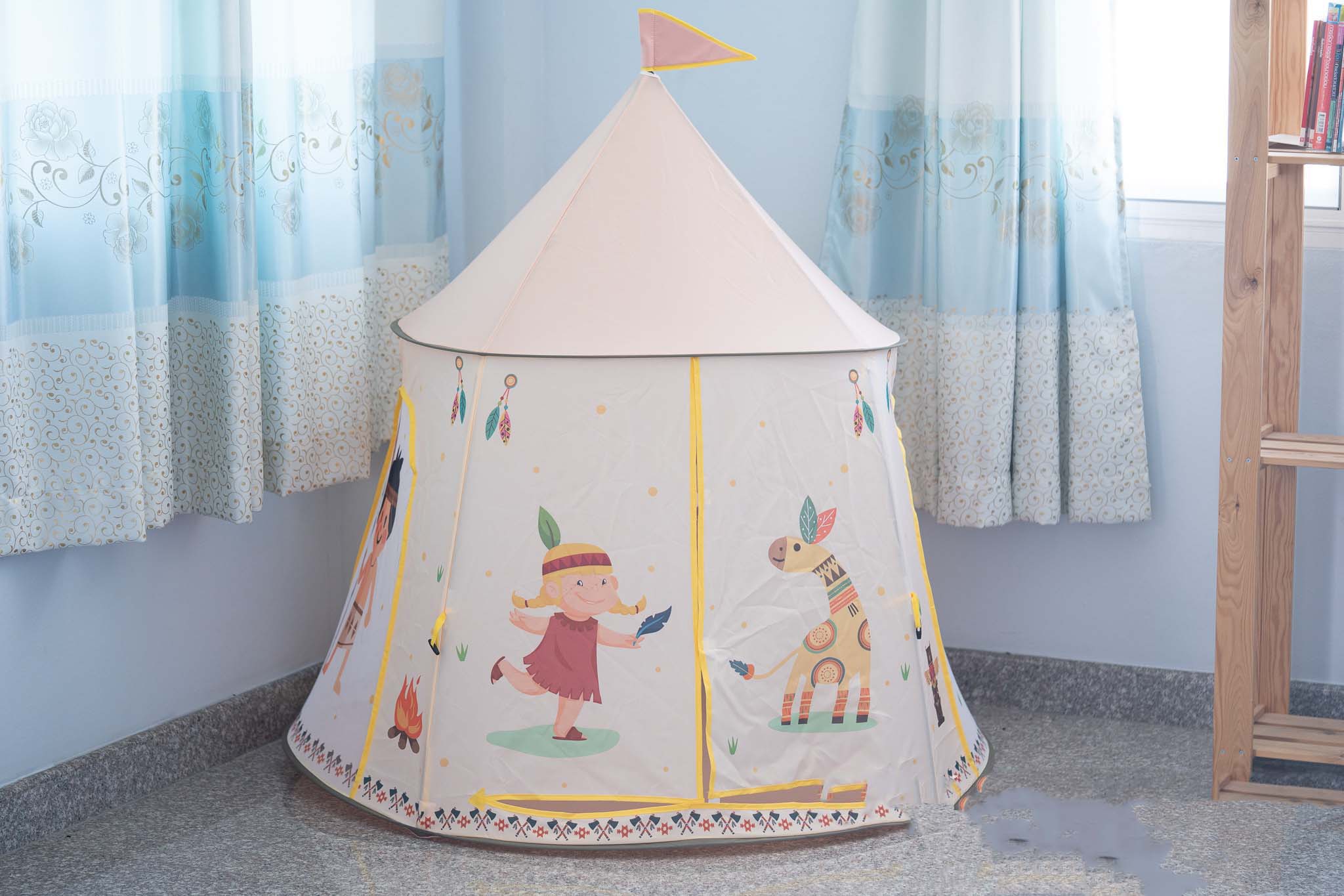 เต้นท์เด็ก เต้นท์กระโจมเด็ก บ้านเด็ก เต๊นท์ของเล่น เต้นท์อาปาเช่ บ้านขนมหวาน บ้านกุหลาบ ของแท้มี มอก