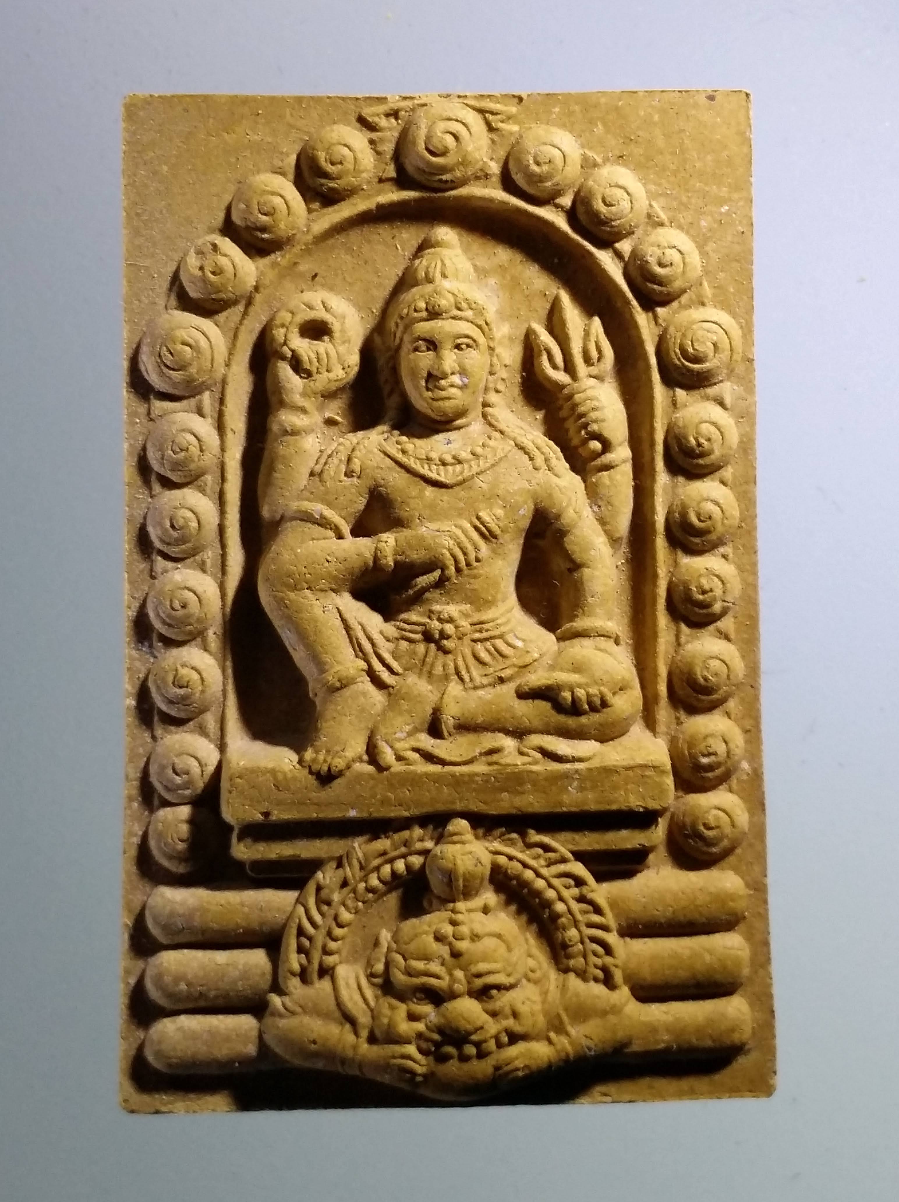 รหัสสินค้า จตุคามรามเทพ 485 พระเทวราชโพธิสัตว์จตุคามรามเทพ หลังพระแม่ธรณีบีบมวยผม รุ่น สิริมงคล ปี 49