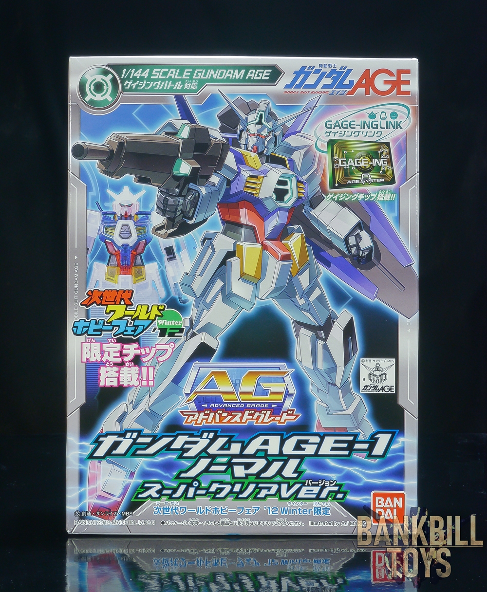กันดั้ม Bandai Gunpla Next Generation World Hobby Fair '12 Winter Japan Limited AG 1/144 AGE-1 Gundam AGE-1 Normal [Super Clear Ver.]