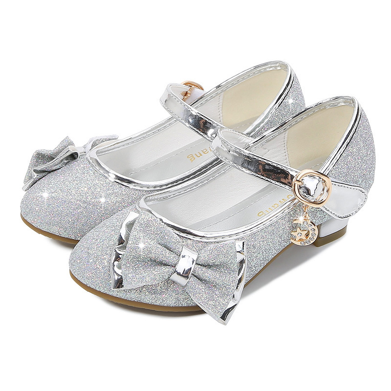 Shoe1507- รองเท้าคัชชูเด็กเล็ก-ถึงเด็กโต โบว์หน้าสวยหรู มีส้นใส่สบาย ได้ทุกงาน (ความยาววัดจากพื้นภายใน ให้ใช้ความยาวเท้า +0.5cm.แล้วแลือก)