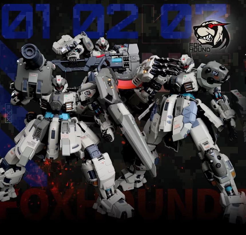 [MOSHOW Toys] MB 1/100 FOX HOUND : TEAM (เซ็ต 3 ตัว)