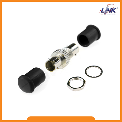 UF-0044 ST Fiber Optic Adapter, Multi-mode Coupling, PB Sleeve, Metal Housing