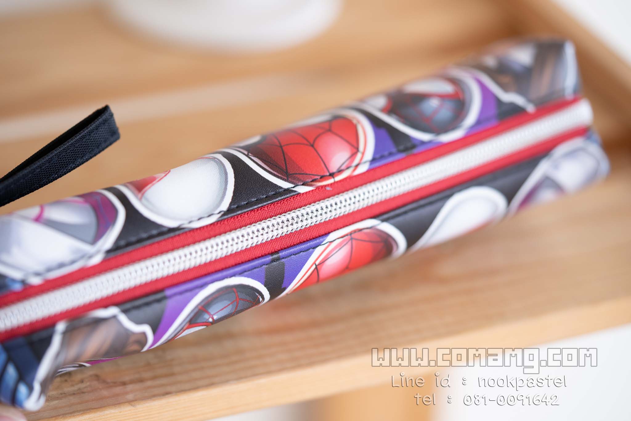 กระเป๋าดินสอสไปรเดอร์แมน ทรงกระบอก (Spider-man) ลิขสิทธิ์แท้