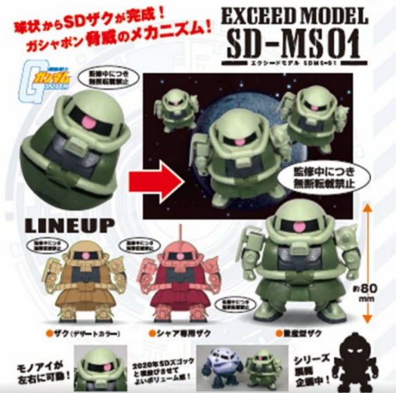 <ปิดด่วนPreorderถึง 6/11/2021>เปิดรับPreorder มีค่ามัดจำ 100 บาท 4549660716198 EXCEED MODEL SD-MS01 แบบเซ็ต (1เซ็ต มี 3แบบ)