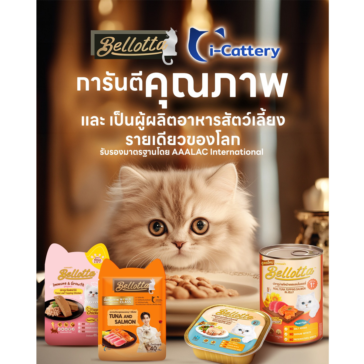 Bellotta Mini Pouch Tuna and Shrimp 40 g. เบลลอตต้า มินิเพาช์ (ยกโหล12ซอง)