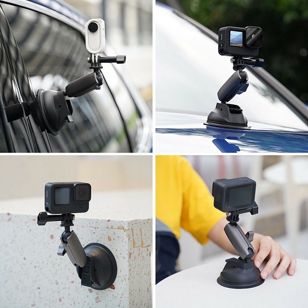 Telesin Telesin หมุนได้ 360 Suction Cup Car Mount Holder Flexible ใช้กับกล้องได้ มือถือได้ for GoPro / SJCAM / Xiaomi...
