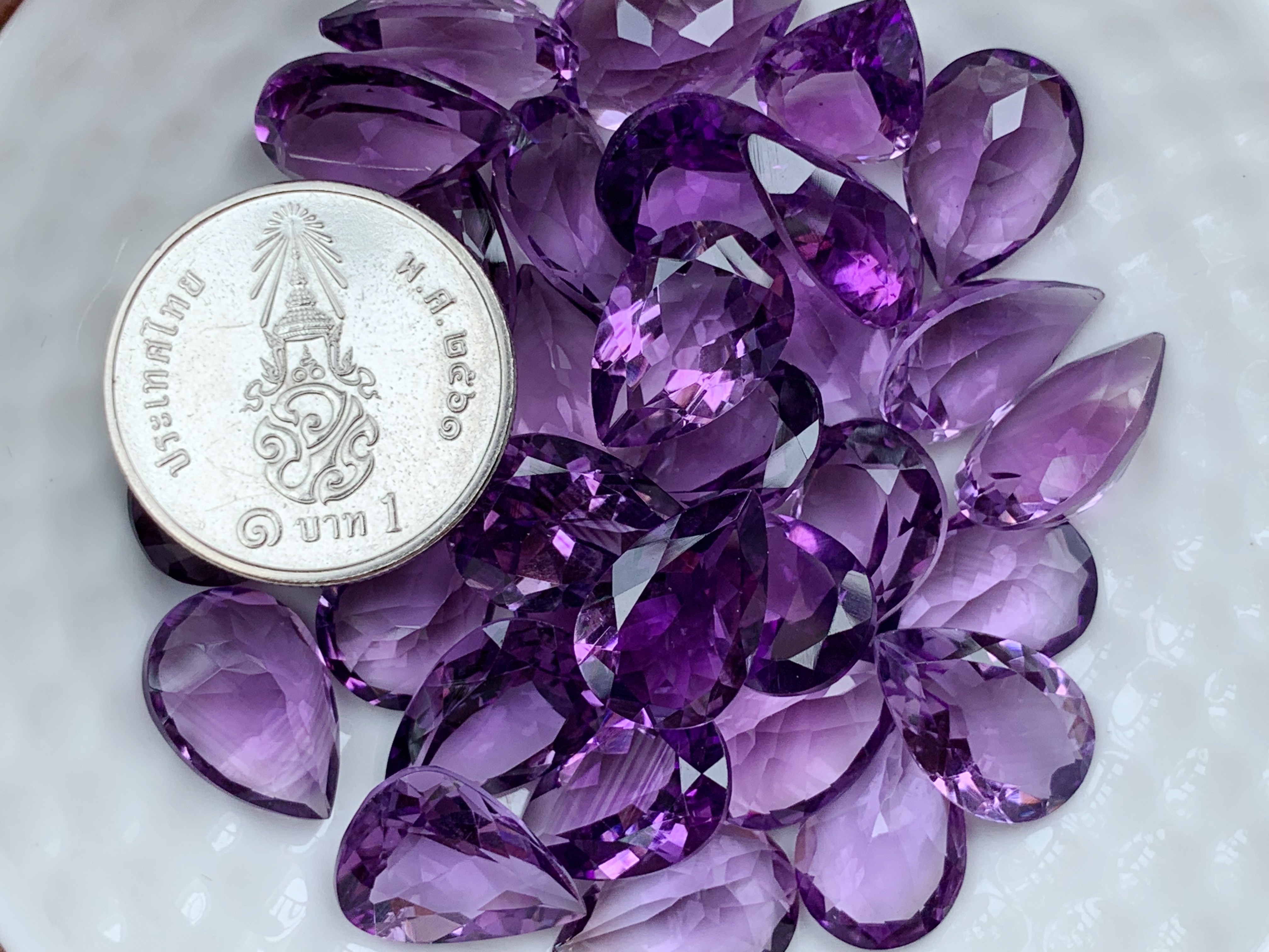 อเมทิสหยดน้ำ 13X9 มม. 1 เม็ด