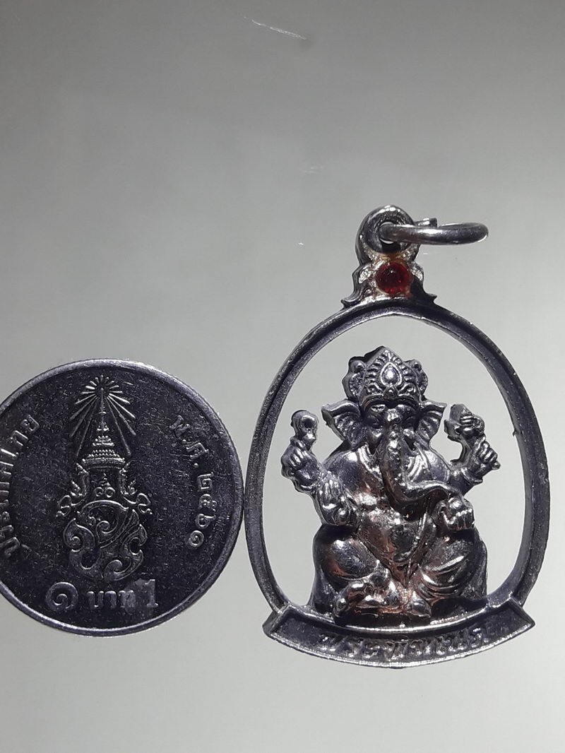 รหัสสินค้า เทพจีน - เทพฮินดู 133 เหรียญฉลุกะไหล่นิกเกิล พระพิฆเณศวรเทพเจ้าแห่งความสำเร็จ รุ่นสมปรารถนา สร้างปี 2559