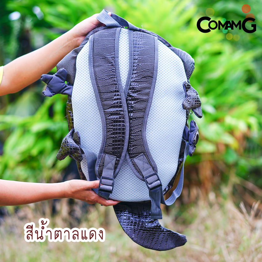 กระเป๋ากิ้งก่า มังกร กระเป๋าใส่หมวกกันน็อก หนังPU เป้แฟชั่น พร้อมส่ง