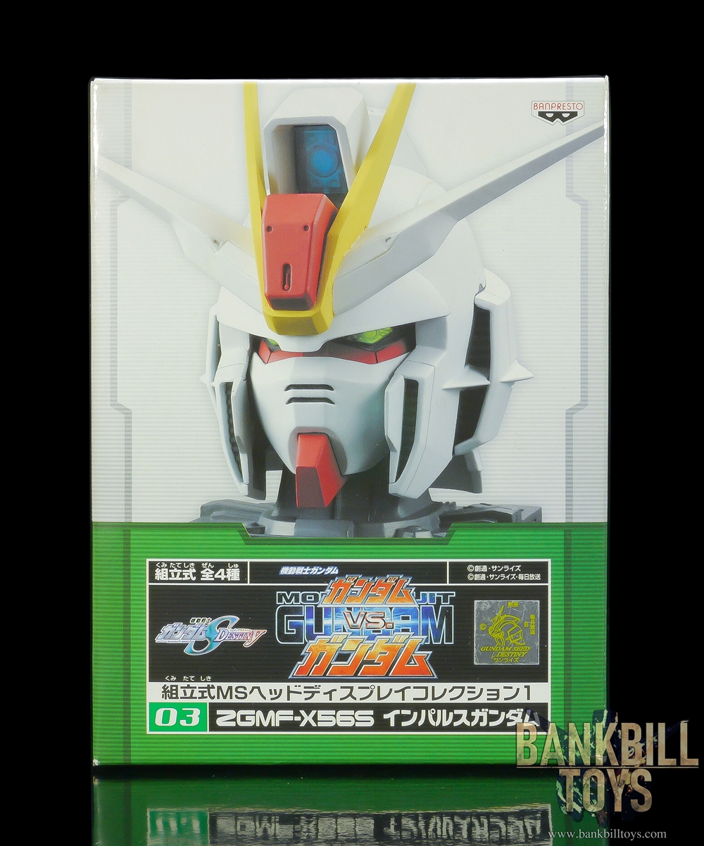 กันดั้ม Banpresto Mobile Suit Gundam: Gundam vs. Gundam Assembly MS Head Display Collection 1 No.03 ZGMF-X56S Impulse Gundam