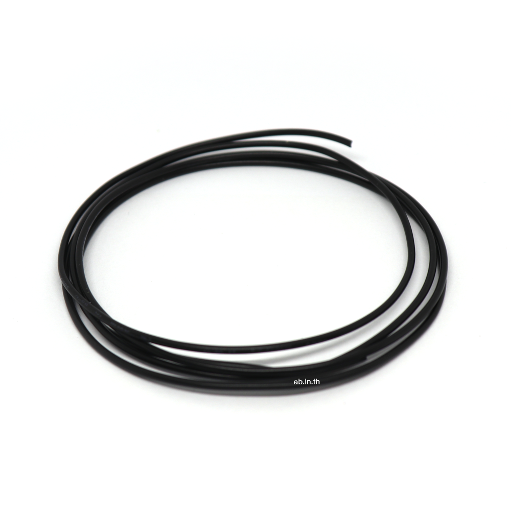 สายไฟอ่อน AWG-24 สีดำ (ความยาว 1 เมตร) ใส้เต็ม