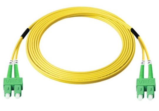 UFP966D32-05 Fiber Optic SC-SC Patch Cord OS2, Duplex Single-mode, (3.0 mm Jacket)/APC-APC, Lengths 5 m.